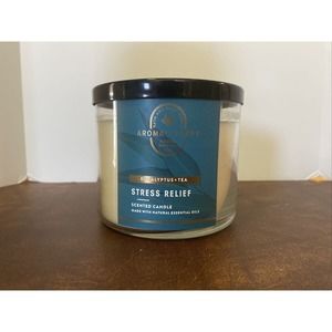 Bath & Body Works Aromatherapy Stress Relief Eucalyptus Spearmint 3 Wick Candle